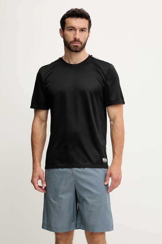 Moschino Underwear t-shirt piżamowy 0710.4315 czarny SS25