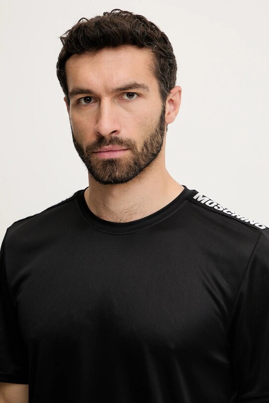 Moschino Underwear t-shirt piżamowy czarny 0710.4315