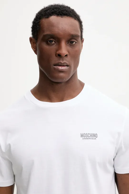 Moschino Underwear t-shirt bawełniany lounge biały 0712.4303
