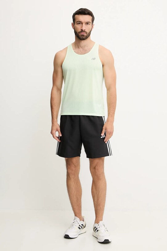 Tréningové tričko New Balance MT41250MEW zelená SS25