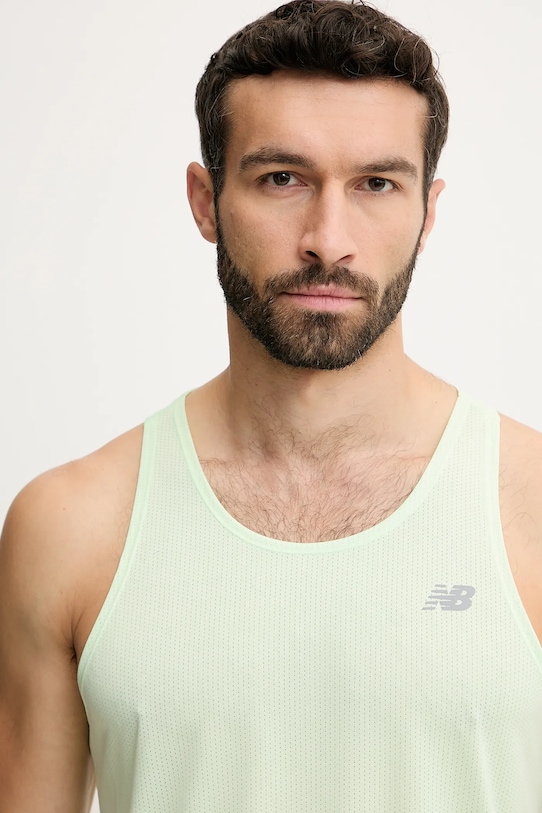 New Balance tricou de antrenament verde MT41250MEW