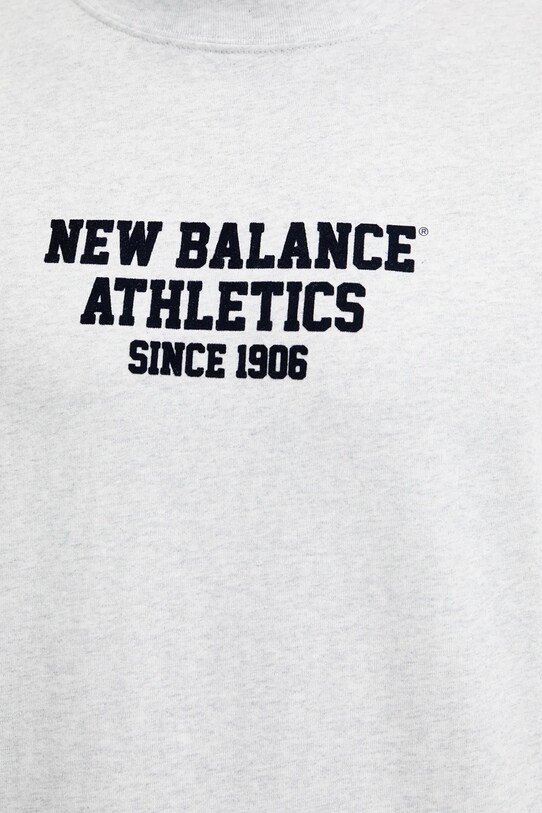 New Balance t-shirt bawełniany MT51526AHH szary