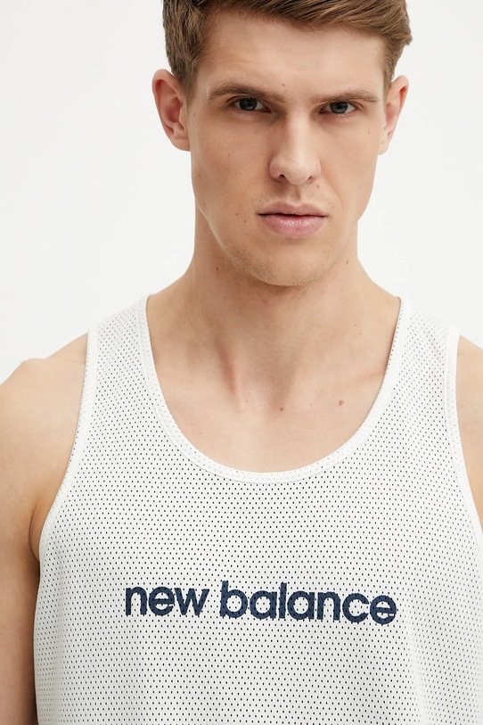 New Balance tricou de antrenament cu două fețe MT51608BK negru