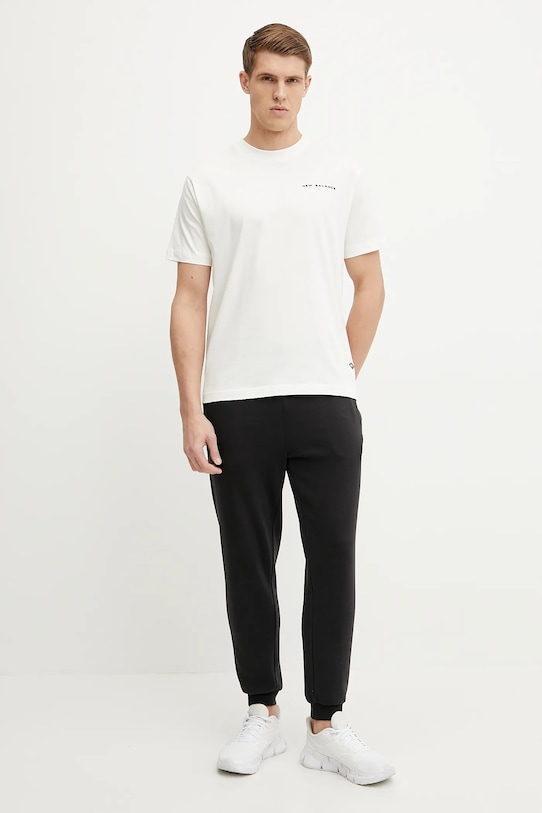 New Balance tricou din bumbac MT51507SST bej SS25