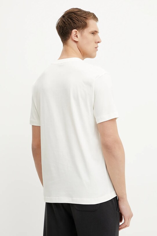 Odzież New Balance t-shirt bawełniany MT51507SST beżowy