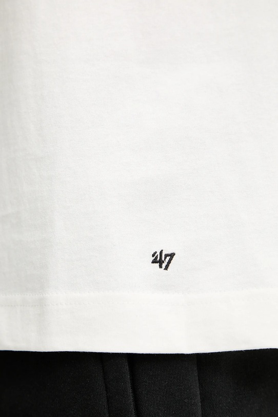 47 brand t-shirt bawełniany MLB New York Yankees BB017TMOPWI637164SS beżowy