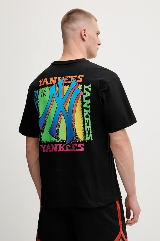 Odzież 47 brand t-shirt bawełniany MLB New York Yankees BB017TMYZSR656748JK czarny