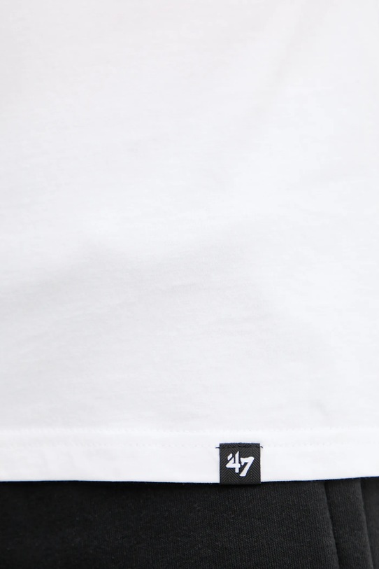 47 brand t-shirt bawełniany MLB New York Yankees BB017TEMECH657667WW biały