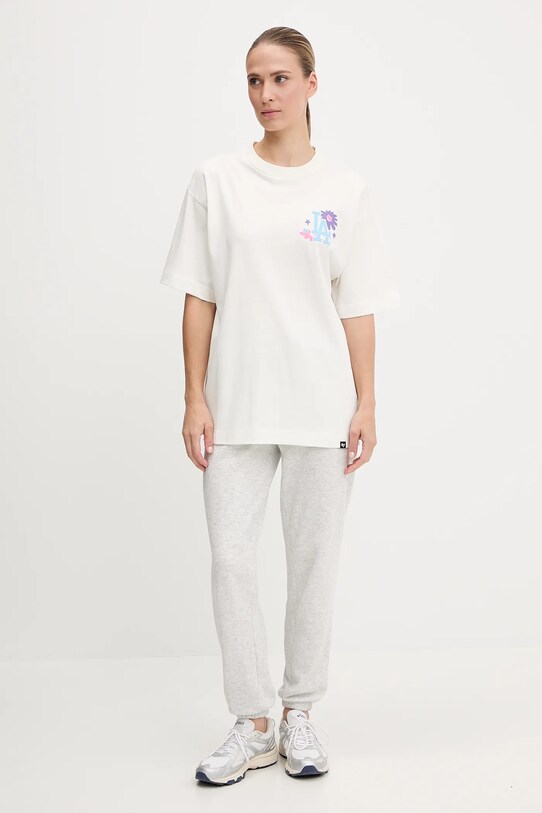 Памучна тениска 47 brand MLB Los Angeles Dodgers BB012TMPEES654937SS бял SS25