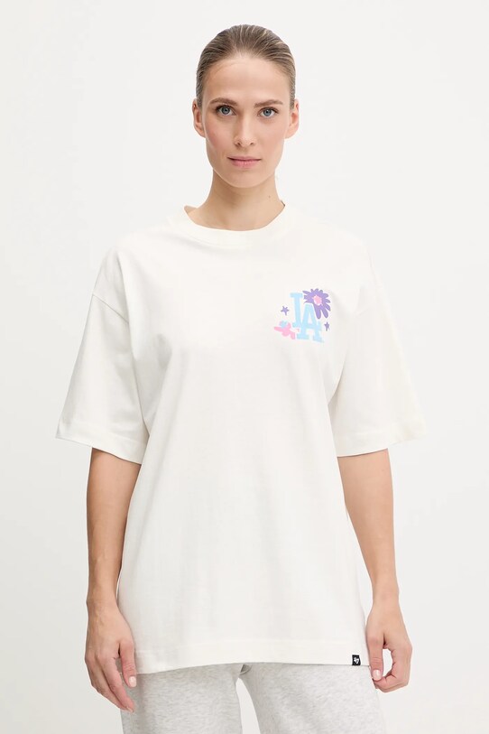 Дрехи Памучна тениска 47 brand MLB Los Angeles Dodgers BB012TMPEES654937SS бял