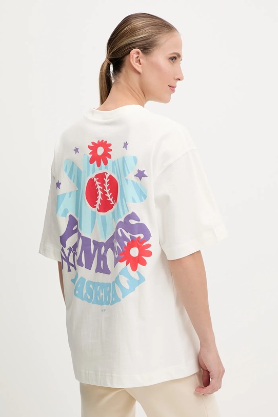 Abbigliamento 47 brand t-shirt in cotone MLB New York Yankees BB017TMPEES657617SS bianco