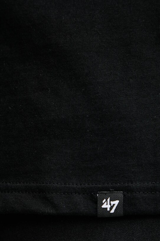 47 brand t-shirt bawełniany MLB Los Angeles Dodgers BB012TMBECT657654JK czarny