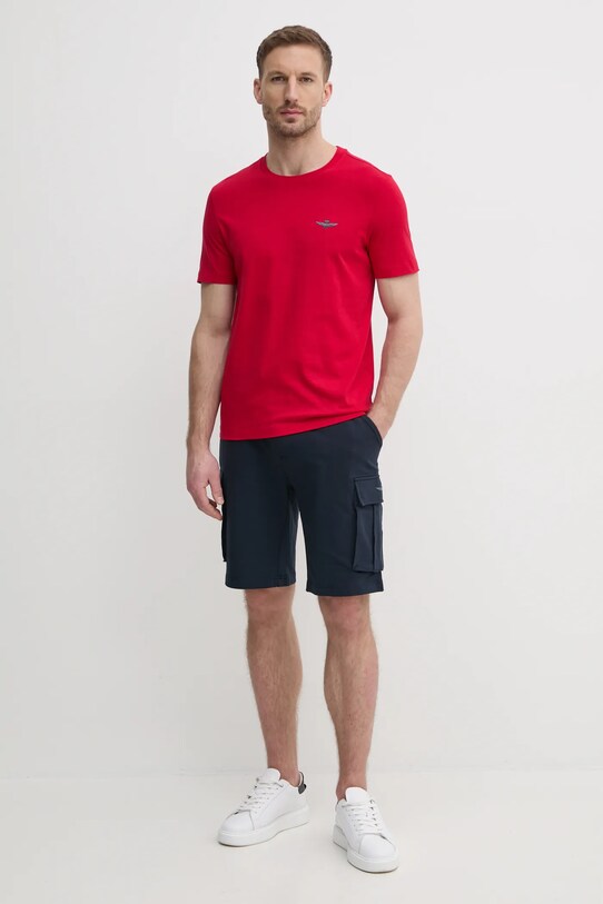 Хлопковая футболка Aeronautica Militare TS2376J592 красный SS25