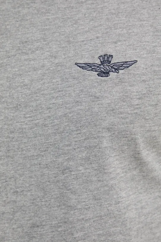 Βαμβακερό μπλουζάκι Aeronautica Militare TS2376J592 γκρί
