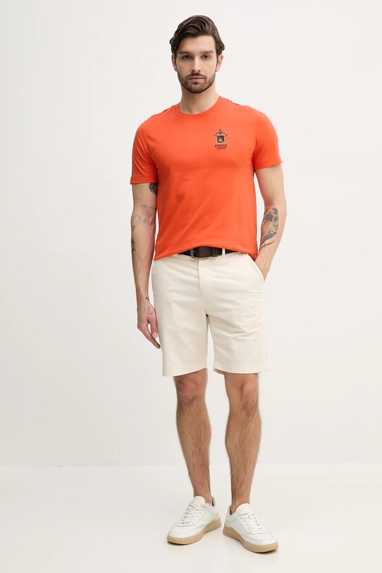 Бавовняна футболка Aeronautica Militare TS2391J592 помаранчевий SS25
