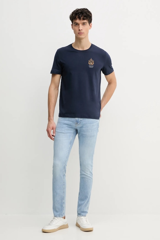 Aeronautica Militare tricou din bumbac TS2391J592 bleumarin SS25