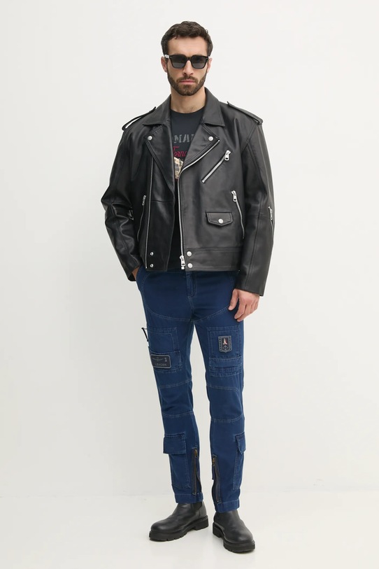 Bavlnené tričko Aeronautica Militare TS2406J641 čierna SS25