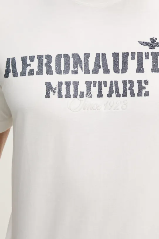 Aeronautica Militare tricou din bumbac TS2407J677 alb