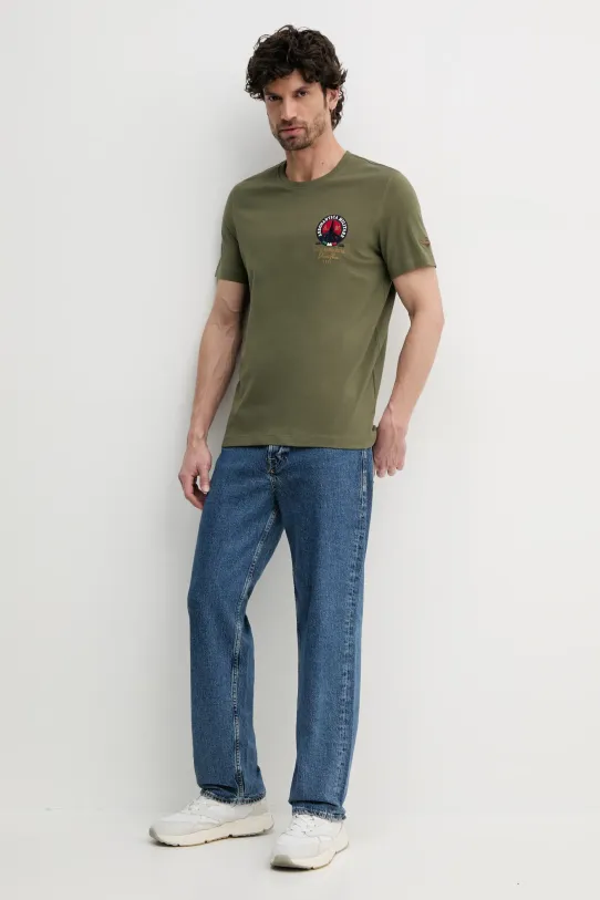 Aeronautica Militare t-shirt in cotone TS2408J592 verde SS25