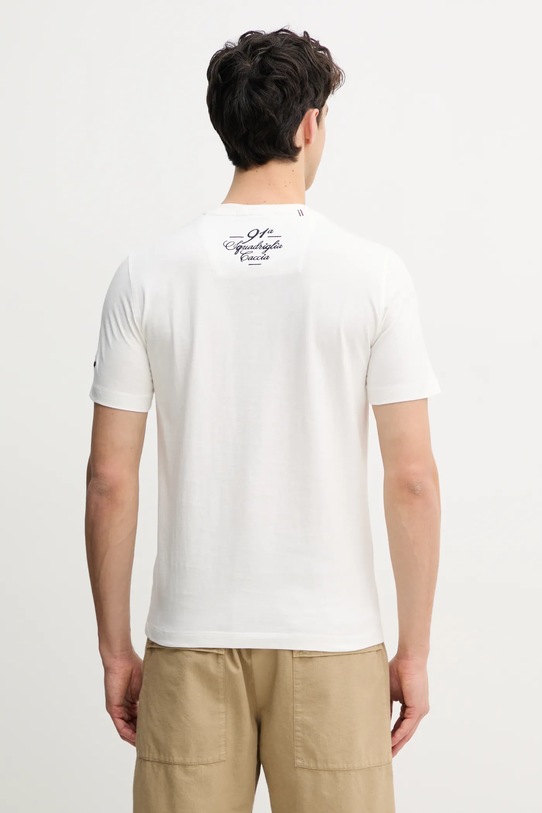 Ρούχα Βαμβακερό μπλουζάκι Aeronautica Militare TS2414J641 λευκό