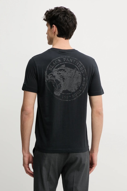 Одежда Хлопковая футболка Aeronautica Militare TS2424J641 тёмно-синий