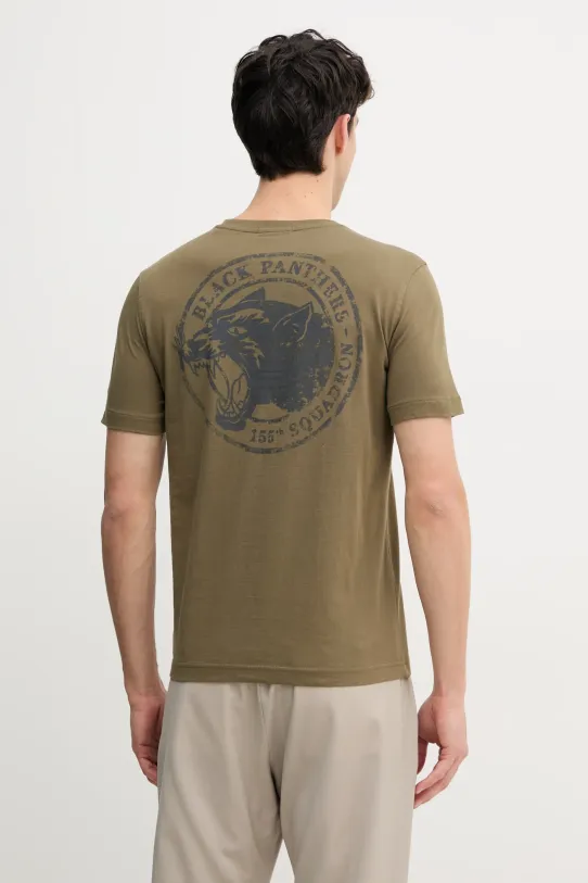 Îmbrăcăminte Aeronautica Militare tricou din bumbac TS2424J641 verde