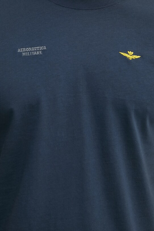 Βαμβακερό μπλουζάκι Aeronautica Militare TS2429J634 σκούρο μπλε