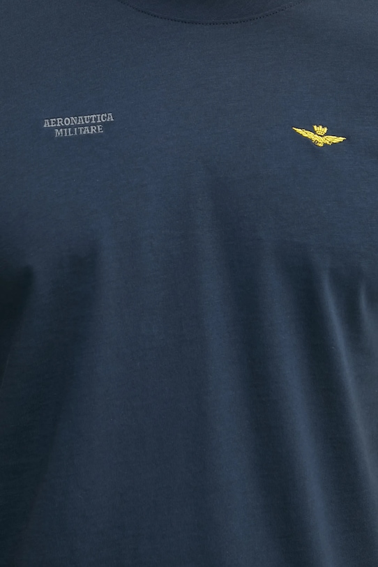 Βαμβακερό μπλουζάκι Aeronautica Militare TS2429J634 σκούρο μπλε