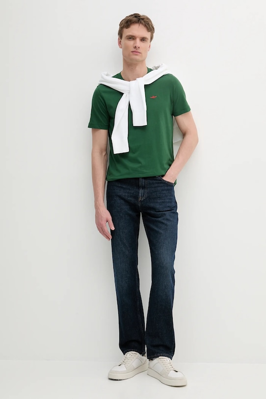 Aeronautica Militare tricou din bumbac TS2429J634 verde SS25