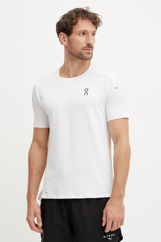 Μπλουζάκι για τρέξιμο On Performance κανονικό λευκό 1ME10232993