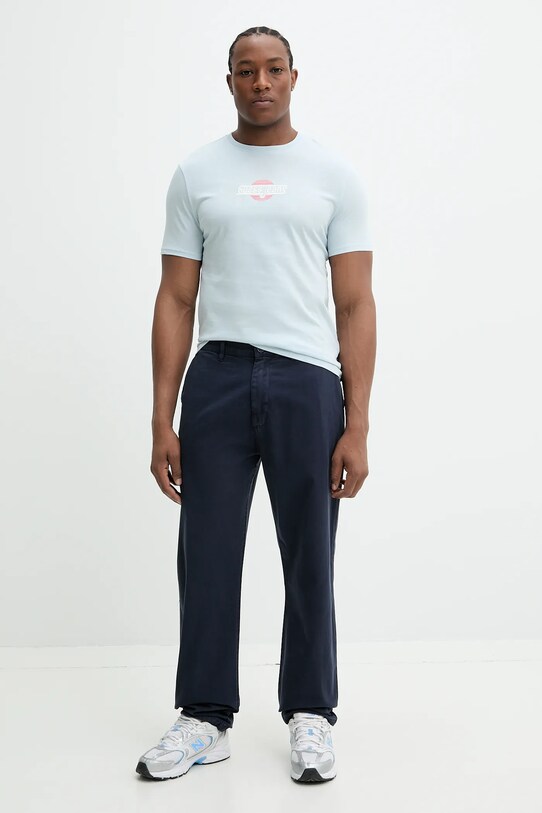 Guess Jeans tricou din bumbac M5GI23.K8HM0 albastru SS25