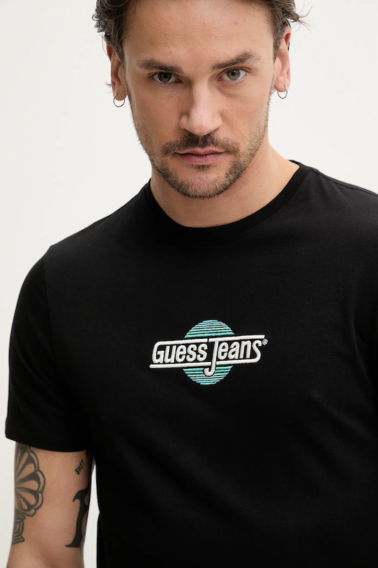 Guess Jeans t-shirt bawełniany czarny M5GI23.K8HM0
