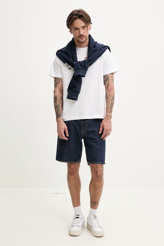 Guess Jeans tricou din bumbac M5GI54.K8FQ4 alb SS25