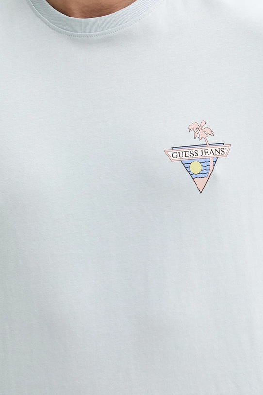 Guess Jeans tricou din bumbac albastru M5GI55.K8FQ4