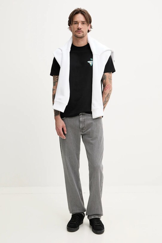 Бавовняна футболка Guess Jeans M5GI55.K8FQ4 чорний SS25