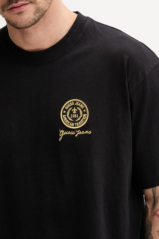 Guess Jeans t-shirt bawełniany M5GI56.K8FQ4 czarny