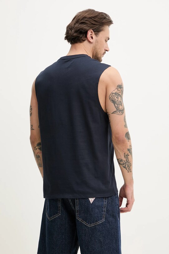 Odzież Guess Jeans t-shirt bawełniany M5GP31.K8HM0 granatowy