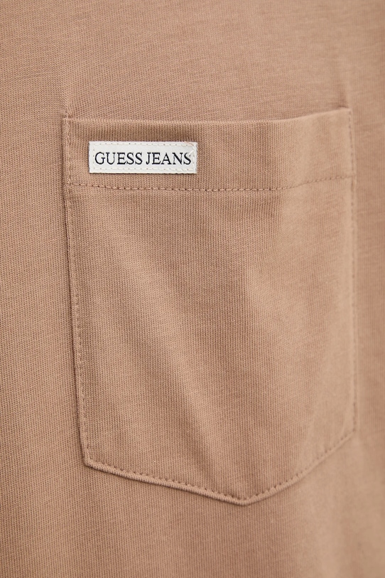 Бавовняна футболка Guess Jeans M5RI74.K8FQ4 коричневий