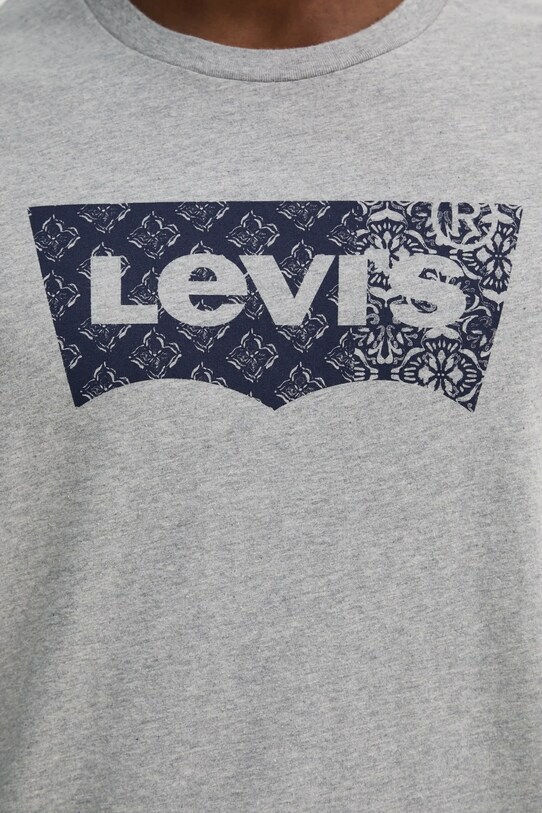 Levi's t-shirt in cotone GRAPHIC CREWNECK TEE 22491.1813 grigio
