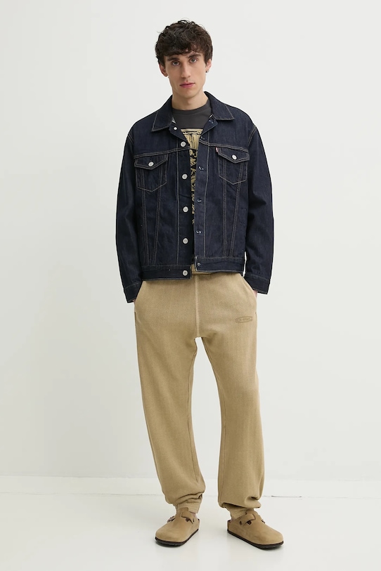 Βαμβακερό μπλουζάκι Levi's GRAPHIC CREWNECK TEE 22491.1854 γκρί SS25