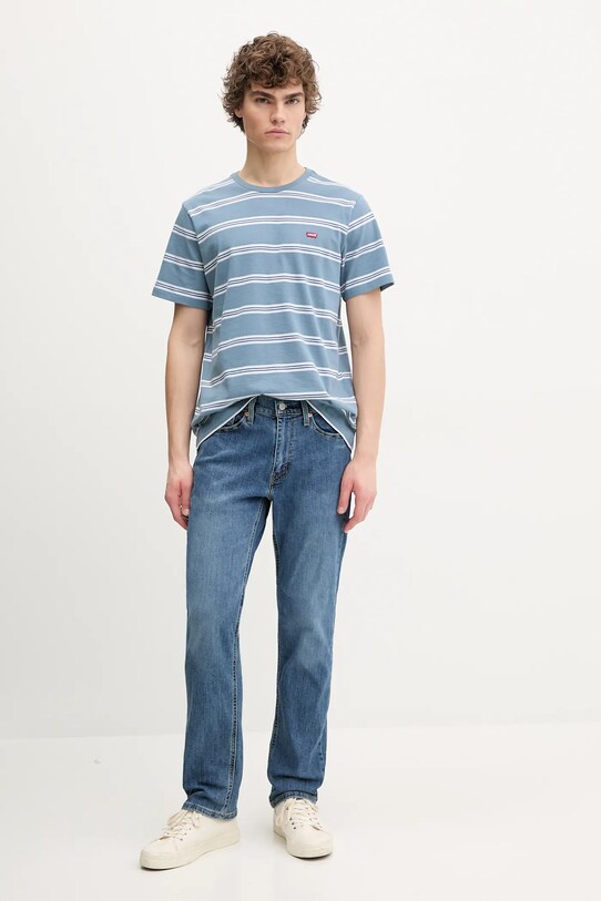 Bavlněné tričko Levi's SS ORIGINAL HM TEE 56605.0263 modrá SS25
