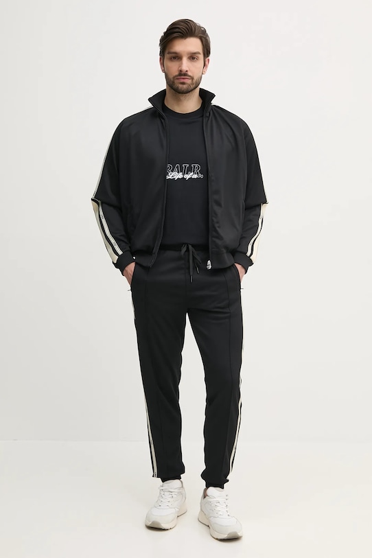 BALR. t-shirt bawełniany B1112.1286 czarny SS25