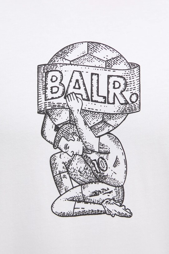 BALR. tricou din bumbac B1112.1292 alb