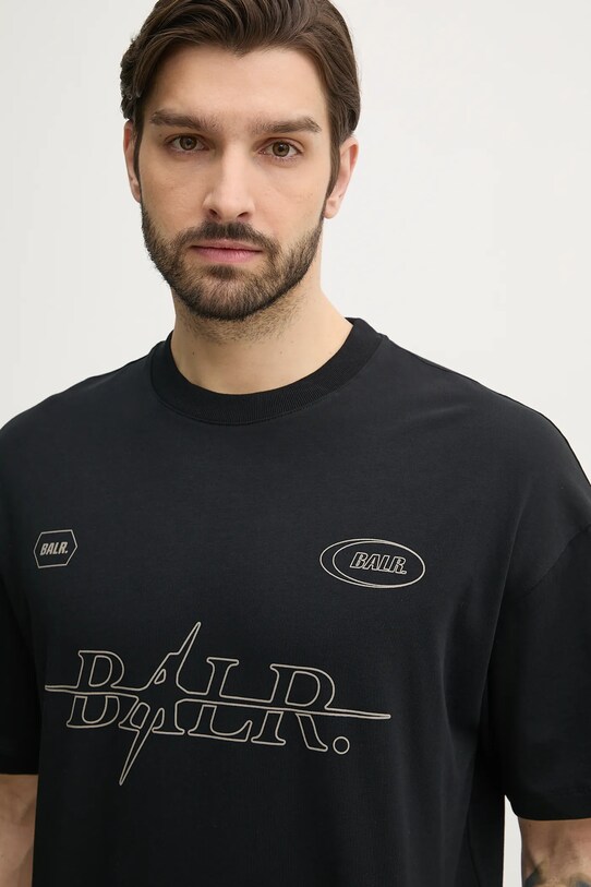 BALR. tricou din bumbac negru B1112.1299