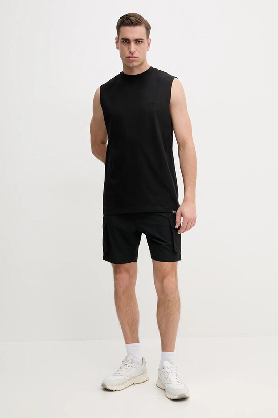 BALR. t-shirt bawełniany B1113.1004 czarny SS25