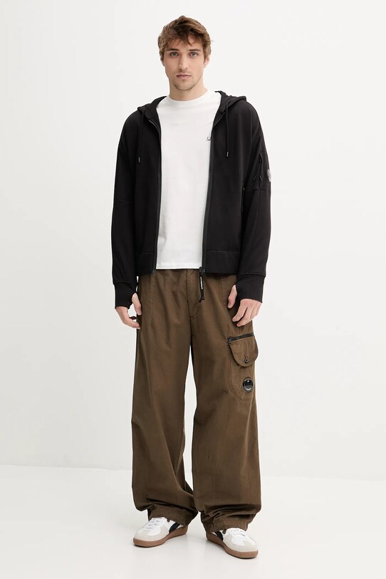 C.P. Company pamut póló 18CMTS030A005100W fehér SS25