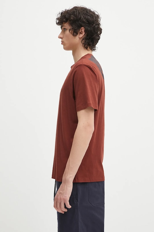 C.P. Company tricou din bumbac 18CMTS030A005100W portocaliu SS25