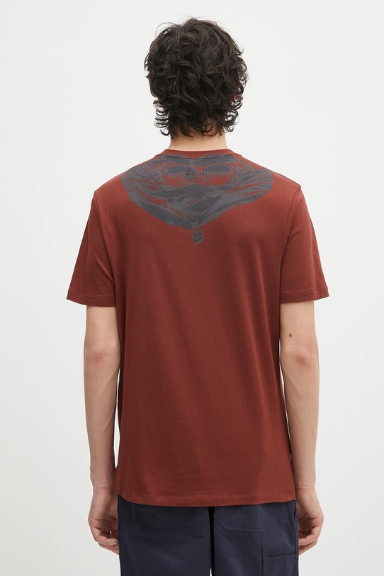 Îmbrăcăminte C.P. Company tricou din bumbac 18CMTS030A005100W portocaliu
