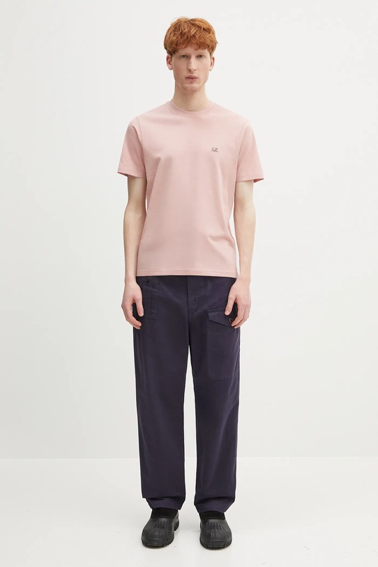 C.P. Company t-shirt bawełniany 18CMTS030A005100W różowy