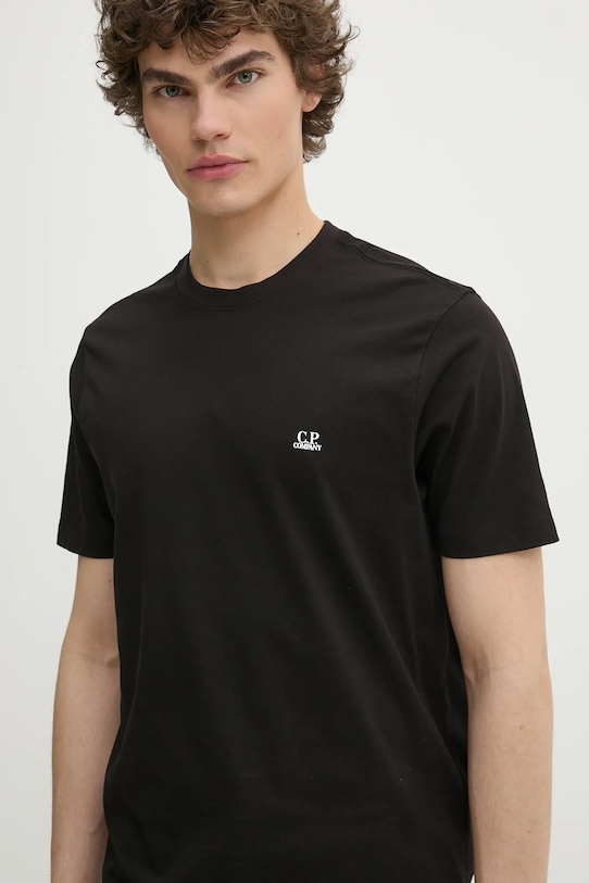 Хлопковая футболка C.P. Company чёрный 18CMTS030A005100W